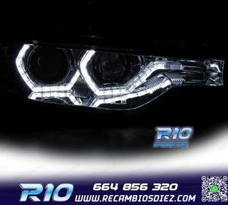 FAROS BMW F30 F31 LCI 15-19 LUZ DIURNA LED DRL CROMADOS