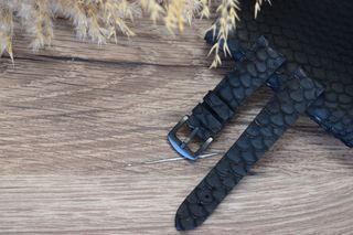 Correa de reloj de piel de tilapia auténtica