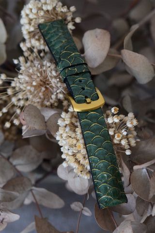 Correa de reloj de piel de tilapia auténtica