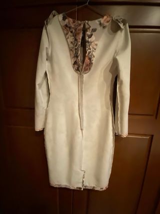 Vestido floral manga larga