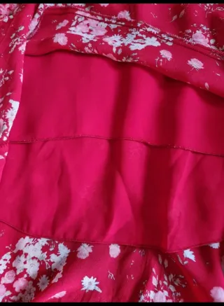 Falda midi floral Cortefiel talla 40