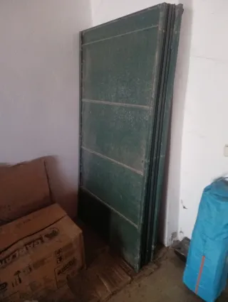 Canil/Perrera/Jaula Metálica Verde, 11 paneles.