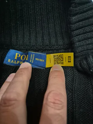 Maglione Polo Ralph Lauren Cardigan Nero XXL
