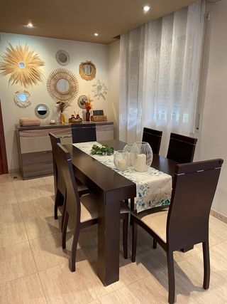 TODO comedor-salon Sofa+butaca+mesa+6sillas+bufet