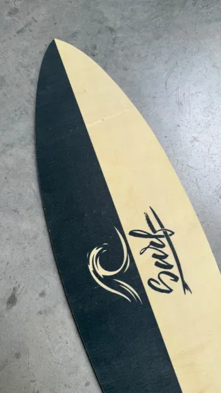 Tabla Decorativa Estilo Surf (Wave Surf B/W)