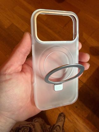 Funda iPhone 17 Pro Plata Focus Pixels