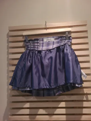 Falda cuadros Stradivarius cinturón Talla S