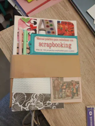 Libro Scrapbooking Manual y Lote Material
