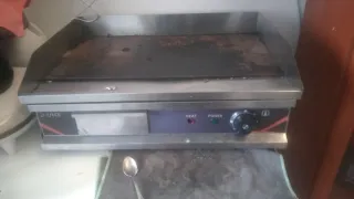 Freidora doble con plancha