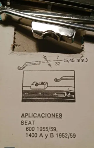 Escobillas Limpiaparabrisas Seat 600 y Seat 1400