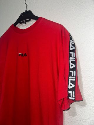 Camiseta Fila Roja con Logo