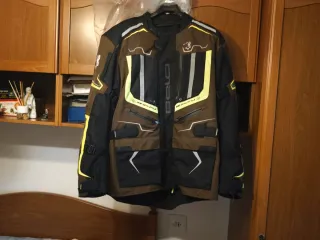 Giubbotto Moto BELA Marrone e Nero TAGLIA 5XL