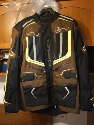 Giubbotto Moto BELA Marrone e Nero TAGLIA 5XL