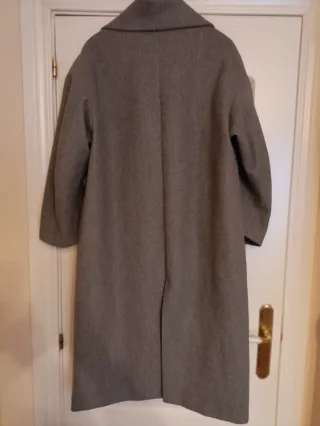 Abrigo Zara gris recto talla S