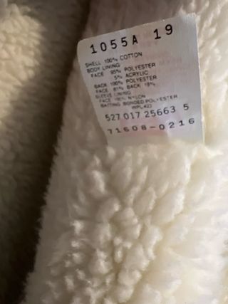 Cazadora Levi's de borrego azul Made in usa