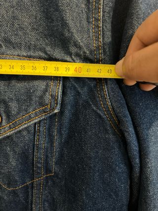 Cazadora Levi's de borrego azul Made in usa