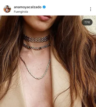 Collar Ana Moya Baño Oro Acero