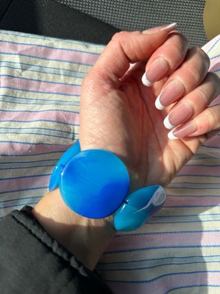 Braccialetto azzurro e blu