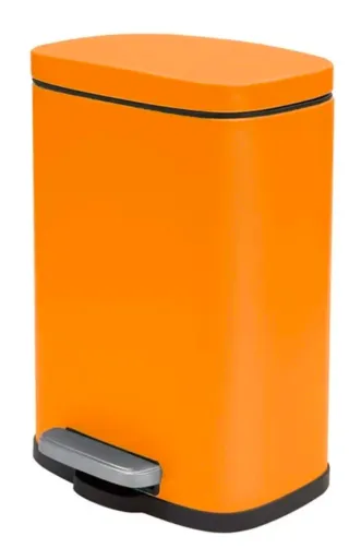 Papelera de pedal Akira naranja