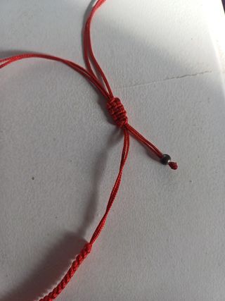 Pulsera Mano de Fátima Roja Ajustable