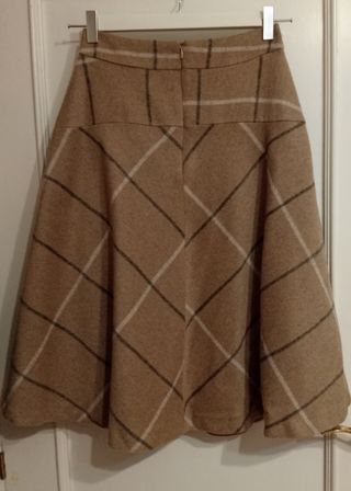 Falda Zara cuadros gruesa Talla S