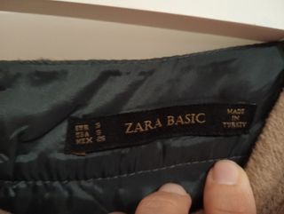 Falda Zara cuadros gruesa Talla S