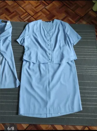 Traje chaqueta azul T.56-58