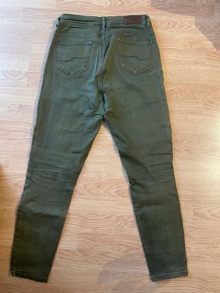 Pantalón vaquero Pimkie verde militar Talla XL
