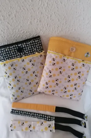 Funda libro bolsillo delantero hecho a mano