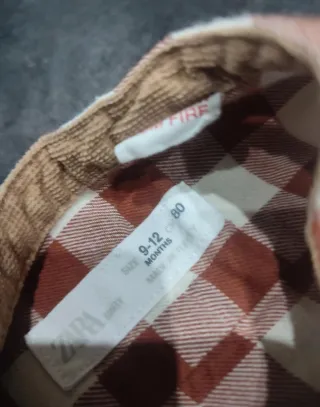 Camicia Zara 9/12 mesi a quadri