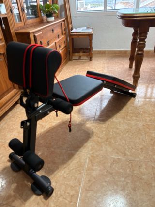 Banco de musculación multifuncional plegable