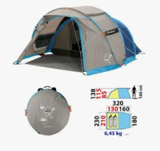 Tienda campaña Quechua 2 Seconds XXL