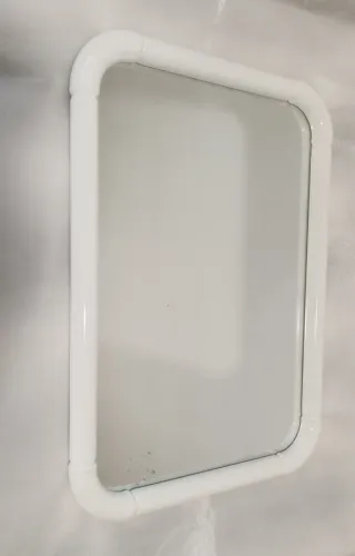 Espejo Pared Marco Blanco 70x50 cm Baño /Recibidor