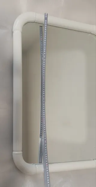 Espejo Pared Marco Blanco 70x50 cm Baño /Recibidor