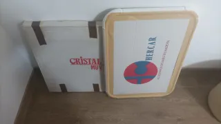 Espejo Pared Marco Blanco 70x50 cm Baño /Recibidor