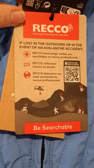 Anorak sci OYSHO, imbottitura e piuma Minardi, blu, S