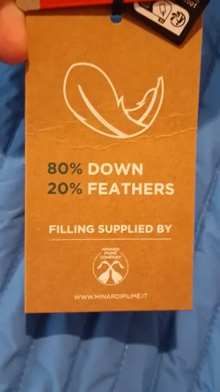 Anorak sci OYSHO, imbottitura e piuma Minardi, blu, S