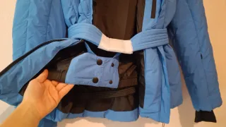 Anorak sci OYSHO, imbottitura e piuma Minardi, blu, S