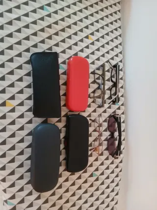 4 Monturas y 4 Estuches de Gafas (Sin Cristales)