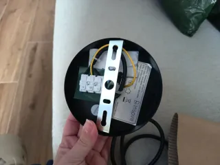 Casquillo para lámpara negro y marrón