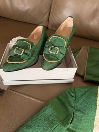 Corpiño Fallera y Zapatos T37 Tela