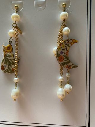 Orecchini Lebole Maison Gatto Luna Perle