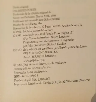 Anthony Robbins - Poder sin límites - Mondadori