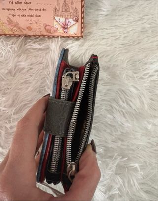 Cartera Monedero Sweet Candy Negra Clásica