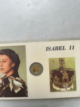 Isabel II Curio con pequena moneda
