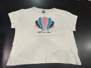 Camiseta niña con lentejuelas