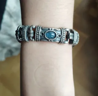 Pulsera Plata Preciosa con Piedras Azules