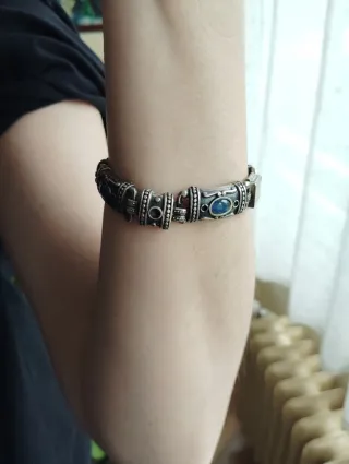 Pulsera Plata Preciosa con Piedras Azules