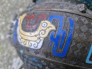 Antico Vaso Bronzo Orientale