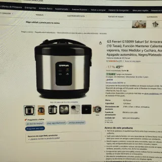 Olla Arrocera Ferrari 700W 1.8L